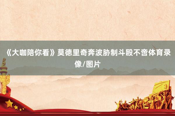 《大咖陪你看》莫德里奇奔波胁制斗殴不啻体育录像/图片