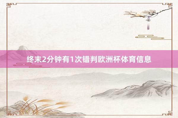 终末2分钟有1次错判欧洲杯体育信息