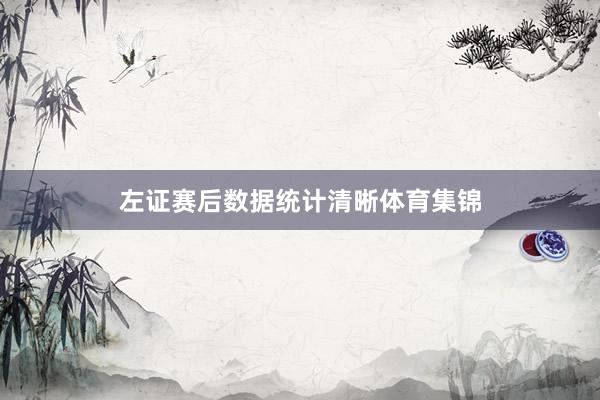 左证赛后数据统计清晰体育集锦