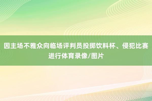 因主场不雅众向临场评判员投掷饮料杯、侵犯比赛进行体育录像/图片