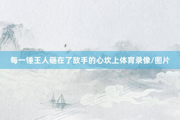 每一锤王人砸在了敌手的心坎上体育录像/图片