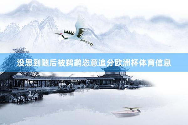 没思到随后被鹈鹕恣意追分欧洲杯体育信息