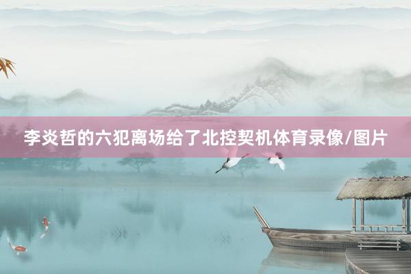 李炎哲的六犯离场给了北控契机体育录像/图片