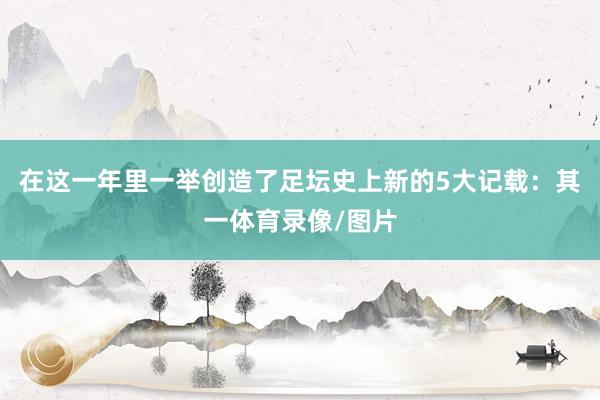 在这一年里一举创造了足坛史上新的5大记载：其一体育录像/图片