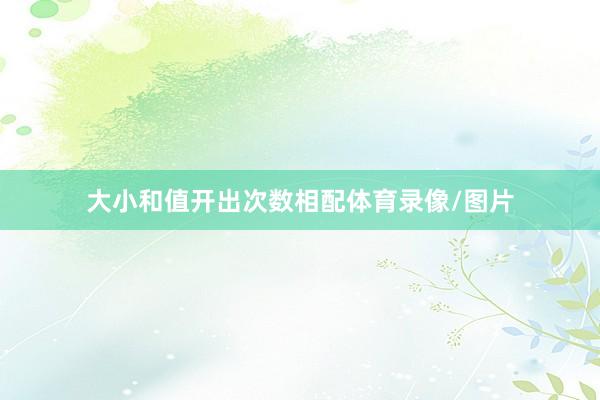 大小和值开出次数相配体育录像/图片