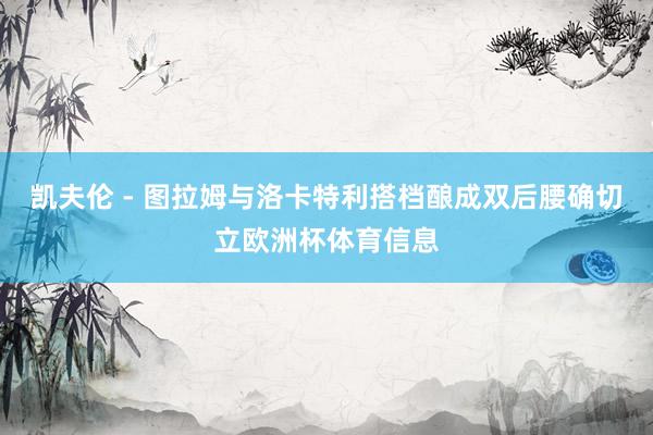 凯夫伦 - 图拉姆与洛卡特利搭档酿成双后腰确切立欧洲杯体育信息