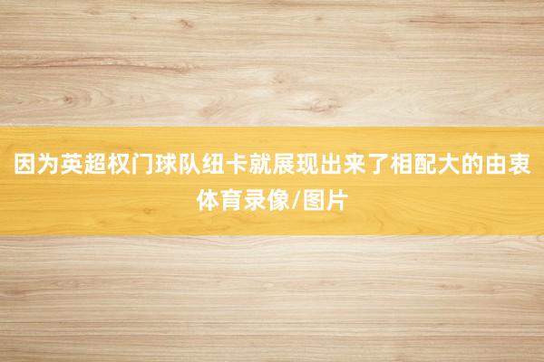 因为英超权门球队纽卡就展现出来了相配大的由衷体育录像/图片