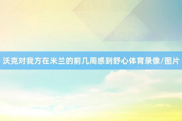 沃克对我方在米兰的前几周感到舒心体育录像/图片