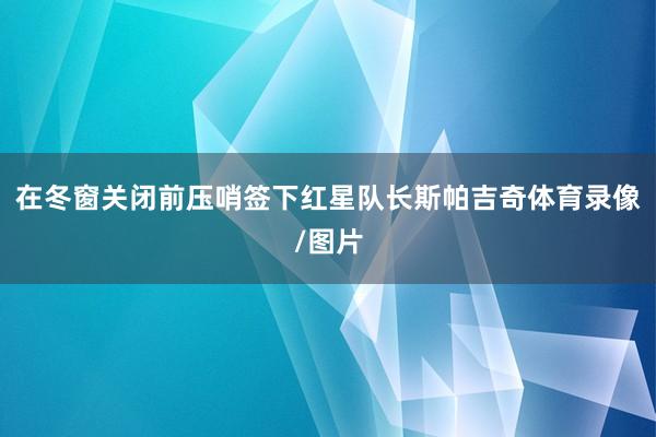 在冬窗关闭前压哨签下红星队长斯帕吉奇体育录像/图片