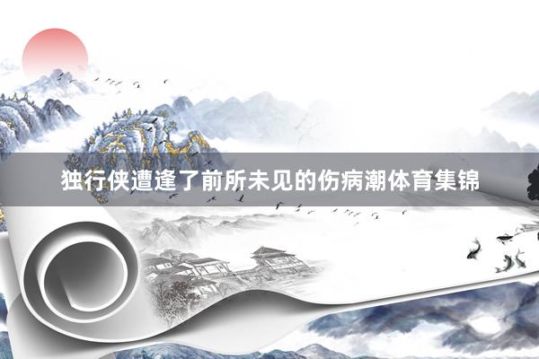 独行侠遭逢了前所未见的伤病潮体育集锦