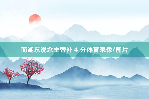 而湖东说念主替补 4 分体育录像/图片