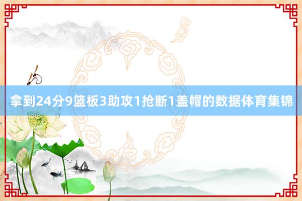 拿到24分9篮板3助攻1抢断1盖帽的数据体育集锦