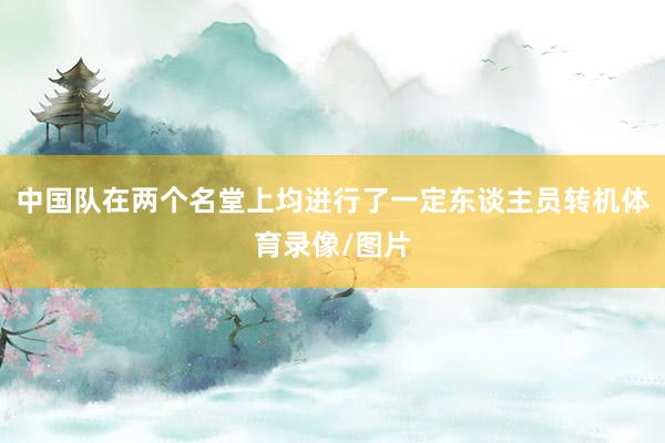 中国队在两个名堂上均进行了一定东谈主员转机体育录像/图片