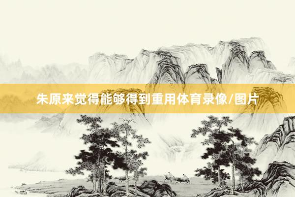 朱原来觉得能够得到重用体育录像/图片