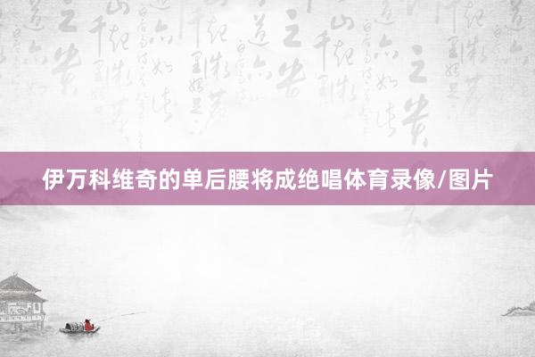 伊万科维奇的单后腰将成绝唱体育录像/图片