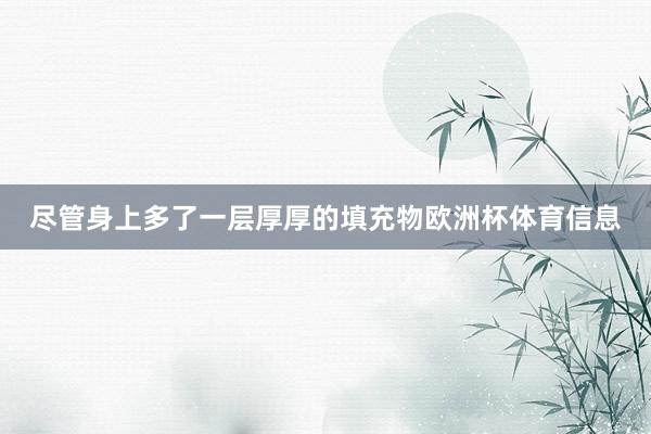 尽管身上多了一层厚厚的填充物欧洲杯体育信息