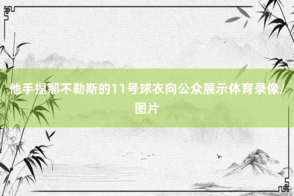 他手捏那不勒斯的11号球衣向公众展示体育录像/图片