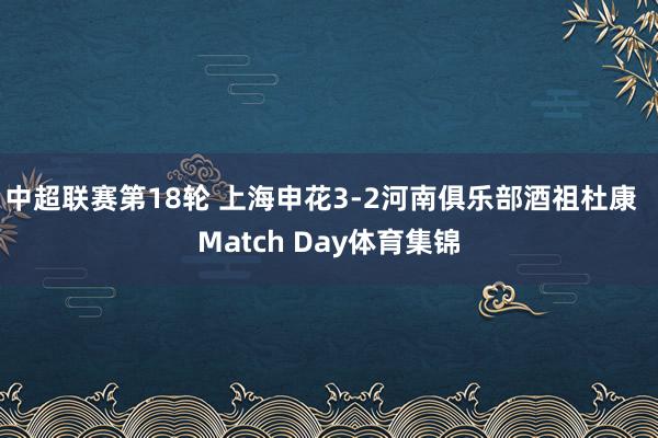 中超联赛第18轮 上海申花3-2河南俱乐部酒祖杜康  Match Day体育集锦