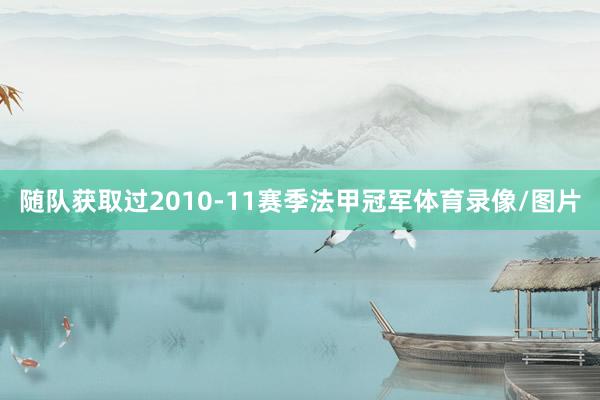 随队获取过2010-11赛季法甲冠军体育录像/图片