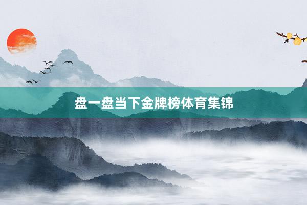 盘一盘当下金牌榜体育集锦