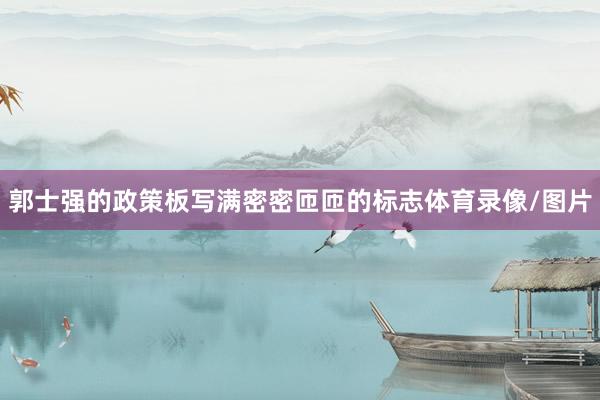 郭士强的政策板写满密密匝匝的标志体育录像/图片