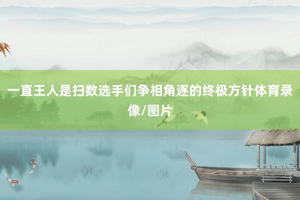 一直王人是扫数选手们争相角逐的终极方针体育录像/图片