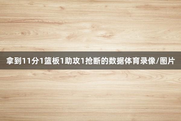 拿到11分1篮板1助攻1抢断的数据体育录像/图片