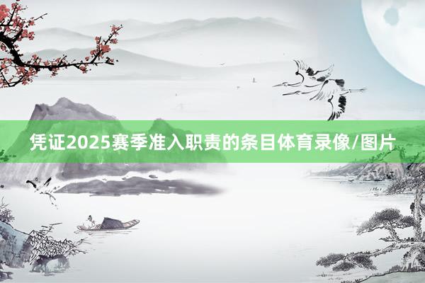 凭证2025赛季准入职责的条目体育录像/图片
