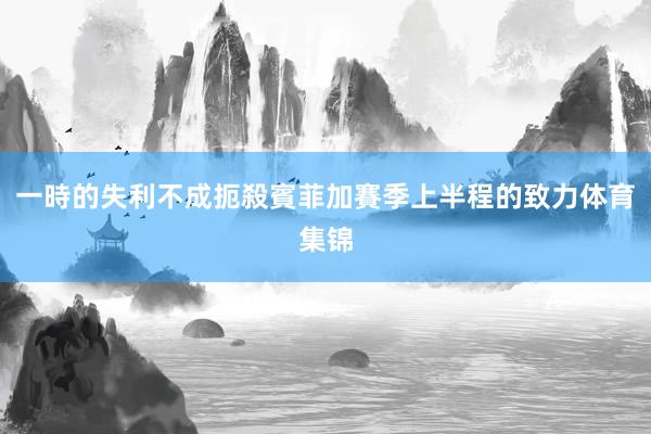 一時的失利不成扼殺賓菲加賽季上半程的致力体育集锦
