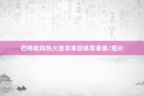 巴特勒向热火苦求来回体育录像/图片